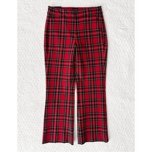 NWT J. Crew Factory Tartan Plaid Kelsey Flare Pant Women’s 00
